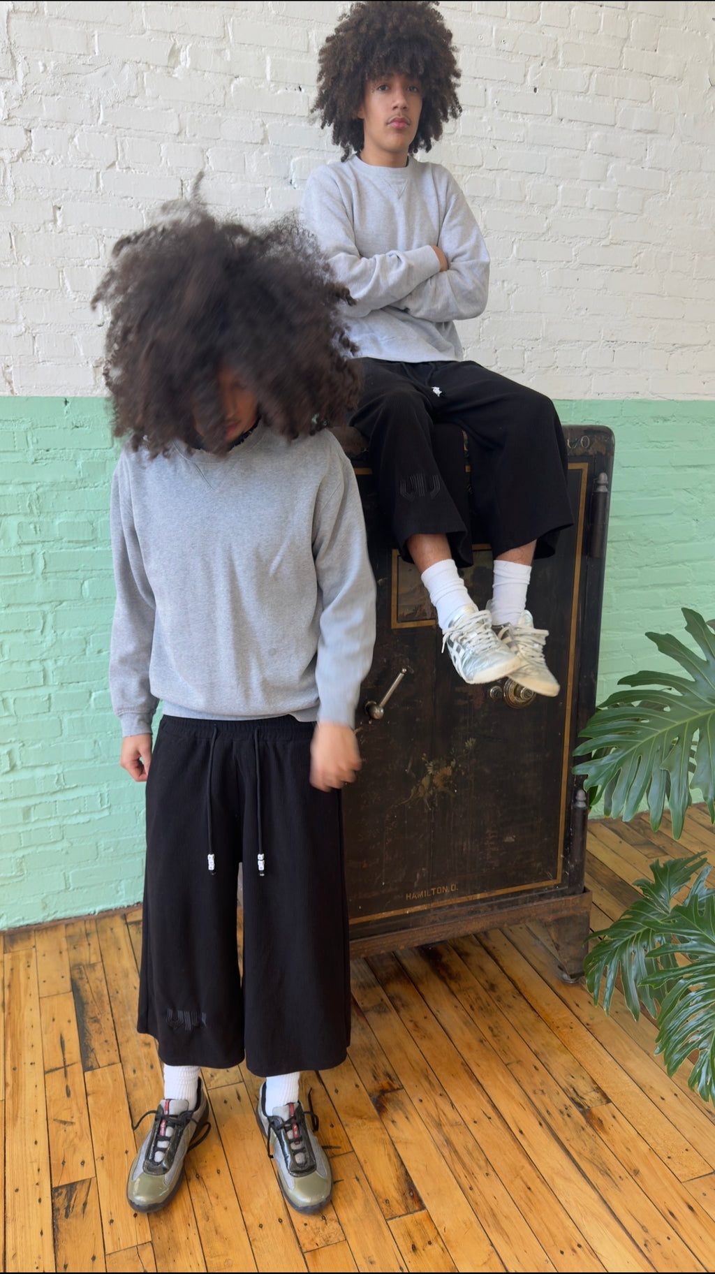 3/4 waffle Knit Shorts